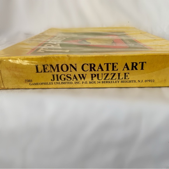 Vintage lemon jigsaw puzzle new in box sealed deadstock transit power ranch art - Picture 3 of 3
